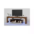 Mobile TV Moderno con Ampio Cassetto Contenitore per TV Fino a 70 Pollici, Mobile TV in Legno Stile Fattoria con Centro di Intrattenimento Lucido per Soggiorno, Camera da Letto