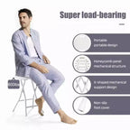 GustoWave Sedia Pieghevole Portatile con Maniglia, Sgabello Pieghevole Rotondo Resistente con Capacità di 227 kg per Adulti, Sgabello Pieghevole da 45 cm