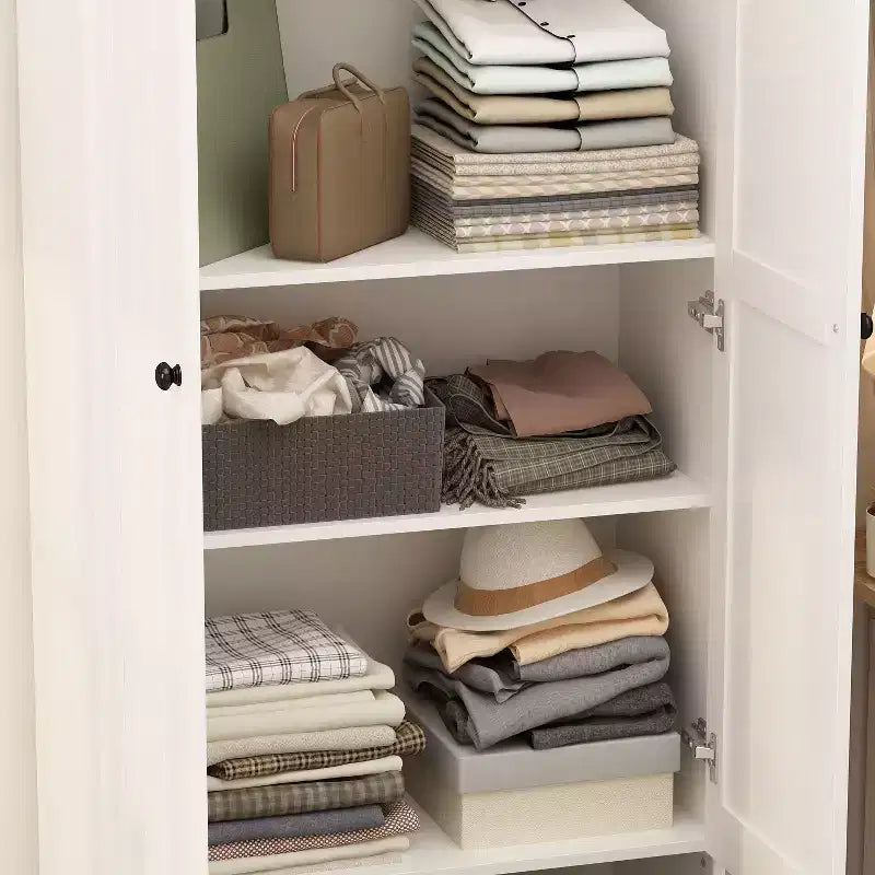 Armadio a Piedi Famapy con Ripiani Regolabili e Cassetto Inferiore, Organizzatore di Vestiti, Mobile Contenitore per Camera da Letto/Ingresso