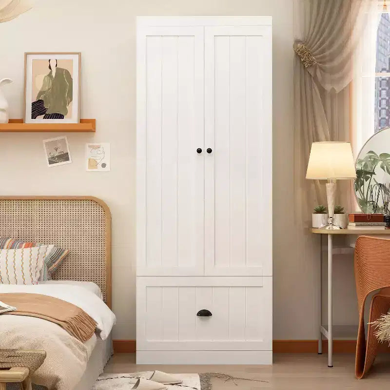 Armadio a Piedi Famapy con Ripiani Regolabili e Cassetto Inferiore, Organizzatore di Vestiti, Mobile Contenitore per Camera da Letto/Ingresso