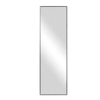 Specchio a figura intera HomeRoots 71 con cornice in metallo nero e appoggio