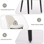 Set di 2 sedie da pranzo in legno, sedie da cucina moderne rivestite in tessuto, sedie da sala da pranzo stile rustico