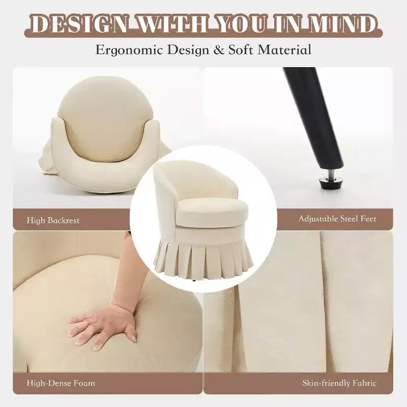 1 Sedia da pranzo moderna di metà secolo, sedia a braccioli imbottita con schienale alto, gambe in legno, per camera da letto, soggiorno