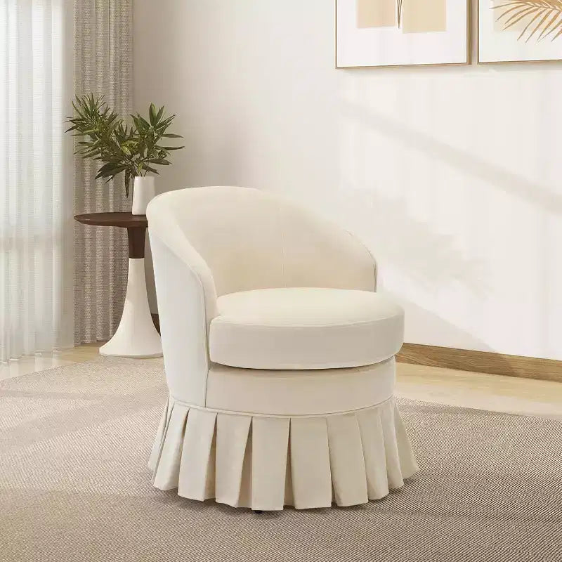1 Sedia da pranzo moderna di metà secolo, sedia a braccioli imbottita con schienale alto, gambe in legno, per camera da letto, soggiorno