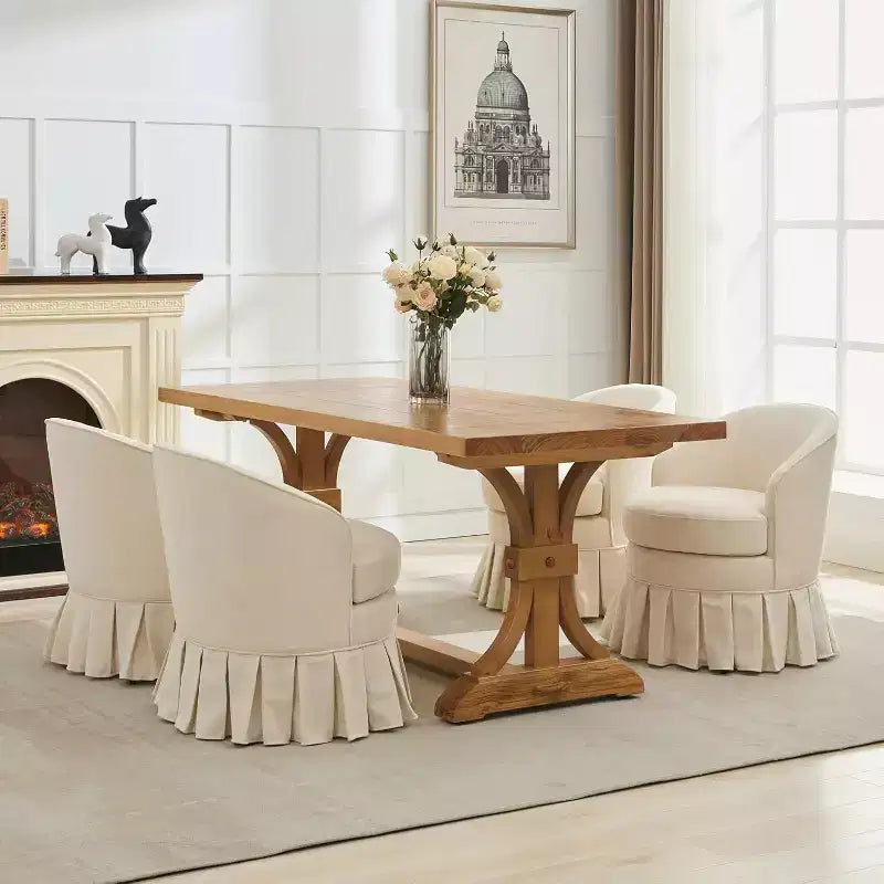 1 Sedia da pranzo moderna di metà secolo, sedia a braccioli imbottita con schienale alto, gambe in legno, per camera da letto, soggiorno