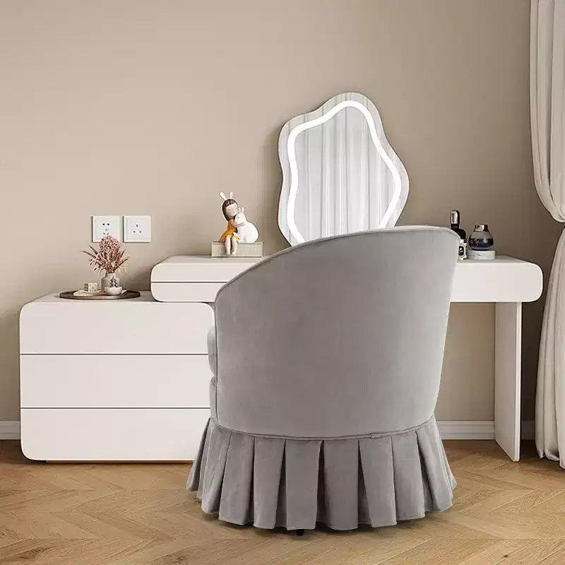 1 Sedia da pranzo moderna di metà secolo, sedia a braccioli imbottita con schienale alto, gambe in legno, per camera da letto, soggiorno