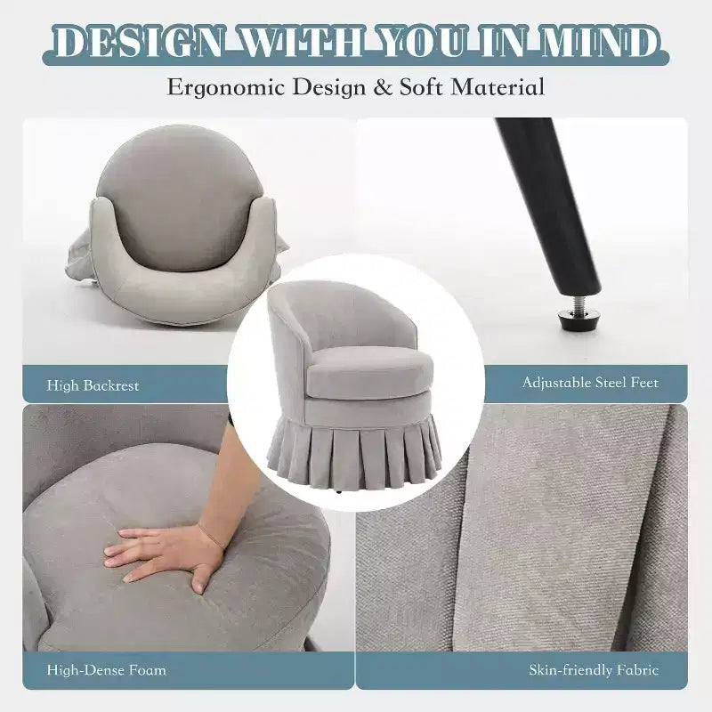 1 Sedia da pranzo moderna di metà secolo, sedia a braccioli imbottita con schienale alto, gambe in legno, per camera da letto, soggiorno