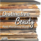 RESTORE Riverstone Grey Mensole in legno con bordo naturale da 91 cm (solo ripiano in legno) di Pipe Decor