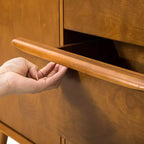 Abigail 57 Credenza larga 3 cassetti con legno massello | KARAT HOME-ACORN