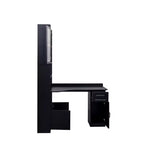 CLIHOME Scrivania angolare a L 2 in 1 per computer, per casa, ufficio o studio, tavolo da studio con cassetti, libreria e mensola superiore, ampio spazio di lavoro