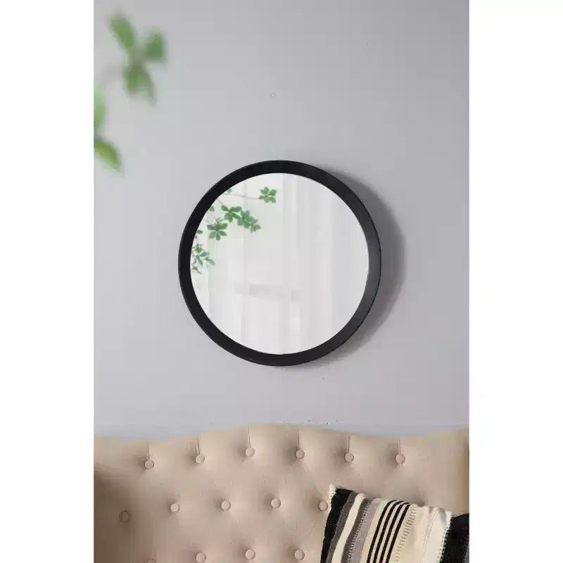 Specchio decorativo da parete MAYEERTY 20x1.5 con cornice in legno massello per bagno, consolle da ingresso appoggiato a parete