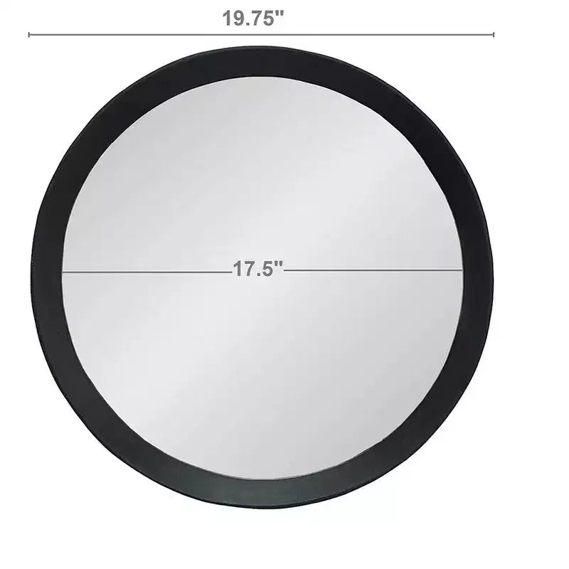 Specchio decorativo da parete MAYEERTY 20x1.5 con cornice in legno massello per bagno, consolle da ingresso appoggiato a parete