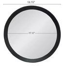 Specchio decorativo da parete MAYEERTY 20x1.5 con cornice in legno massello per bagno, consolle da ingresso appoggiato a parete
