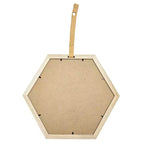 Specchio esagonale MAYEERTY, specchio decorativo per soggiorno, atrio, ingresso, camera da letto, 16x14