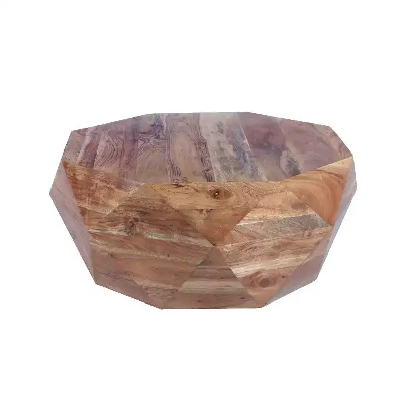 Tavolino da caffè Royal Hampton in legno di acacia da 33 pollici con forma a diamante e piano liscio, marrone naturale