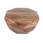 Tavolino da caffè Royal Hampton in legno di acacia da 33 pollici con forma a diamante e piano liscio, marrone naturale