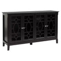 Sideboard Buffet Cabinet, Kitchen Storage Cabinet, Glass Door Accent Cabinet with Adjustable Shelves