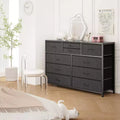 Storage drawers, 10-drawer dresser, modern TV cabinet, spacious storage space, suitable for bedroom, corridor, entryway