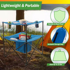 Tavolo da campeggio pieghevole a 2 ripiani Wakeman Outdoors