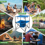 Tavolo da campeggio pieghevole a 2 ripiani Wakeman Outdoors