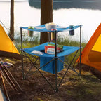 Tavolo da campeggio pieghevole a 2 ripiani Wakeman Outdoors