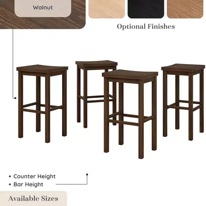 Sgabello da Bar Altezza (76 cm) - Confezione da 4