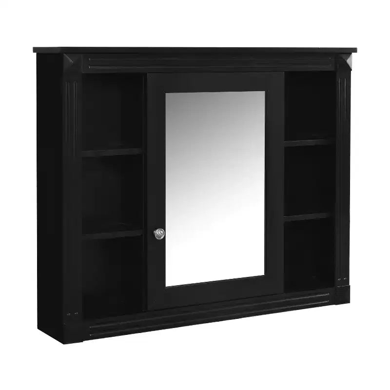 Mobiletto portamedicine rettangolare FAMYYT 35 pollici L x 28 pollici H da superficie con specchio, specchio ad alta definizione, ampio spazio di archiviazione