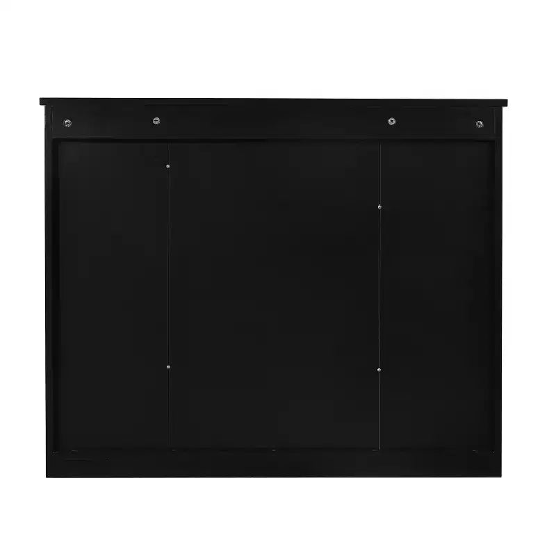 Mobiletto portamedicine rettangolare FAMYYT 35 pollici L x 28 pollici H da superficie con specchio, specchio ad alta definizione, ampio spazio di archiviazione