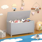 Whisen Kids Contenitore Porta Giocattoli, Mobili Contenitori Utility con Coperchio a Cerniera di Sicurezza per Bambini dai 2 Anni in su, Montaggio Rapido