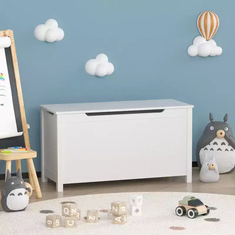 Whisen Kids Contenitore Porta Giocattoli, Mobili Contenitori Utility con Coperchio a Cerniera di Sicurezza per Bambini dai 2 Anni in su, Montaggio Rapido