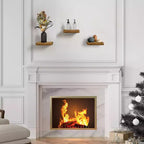 Sorbus Set di 3 Mensole Galleggianti Quadrate da 23 cm - per Decorazioni Salotto, Camera da Letto, Bagno, Casa e Cucina