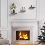 Sorbus Set di 3 Mensole Galleggianti Quadrate da 23 cm - per Decorazioni Salotto, Camera da Letto, Bagno, Casa e Cucina