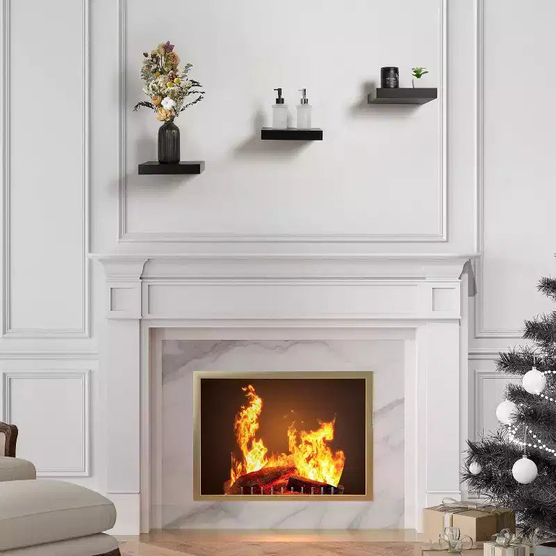 Sorbus Set di 3 Mensole Galleggianti Quadrate da 23 cm - per Decorazioni Salotto, Camera da Letto, Bagno, Casa e Cucina