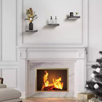 Sorbus Set di 3 Mensole Galleggianti Quadrate da 23 cm - per Decorazioni Salotto, Camera da Letto, Bagno, Casa e Cucina