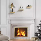 Sorbus Set di 3 Mensole Galleggianti Quadrate da 23 cm - per Decorazioni Salotto, Camera da Letto, Bagno, Casa e Cucina