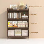 GDFStudio Emery Farmhouse Armadietto Alto in Acciaio con Ante a Ribalta