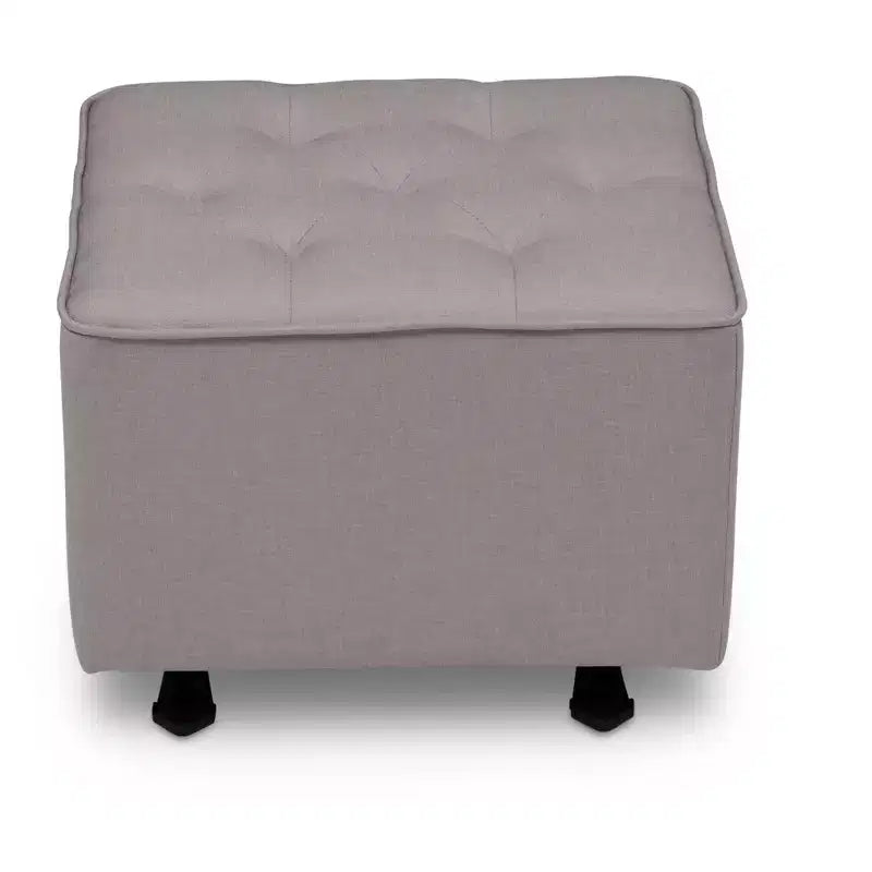 Delta Children Pouf Ottomano Emma, con trapuntatura a rombi, colore: Grigio francese