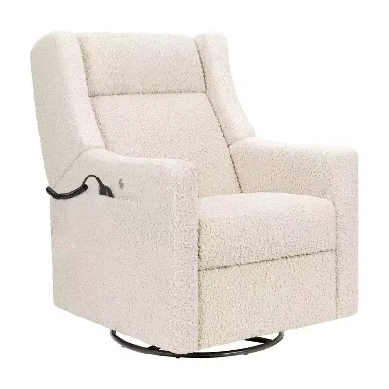 Babyletto Kiwi Deluxe Poltrona reclinabile elettrica e girevole con funzione dondolo, riscaldamento e massaggio