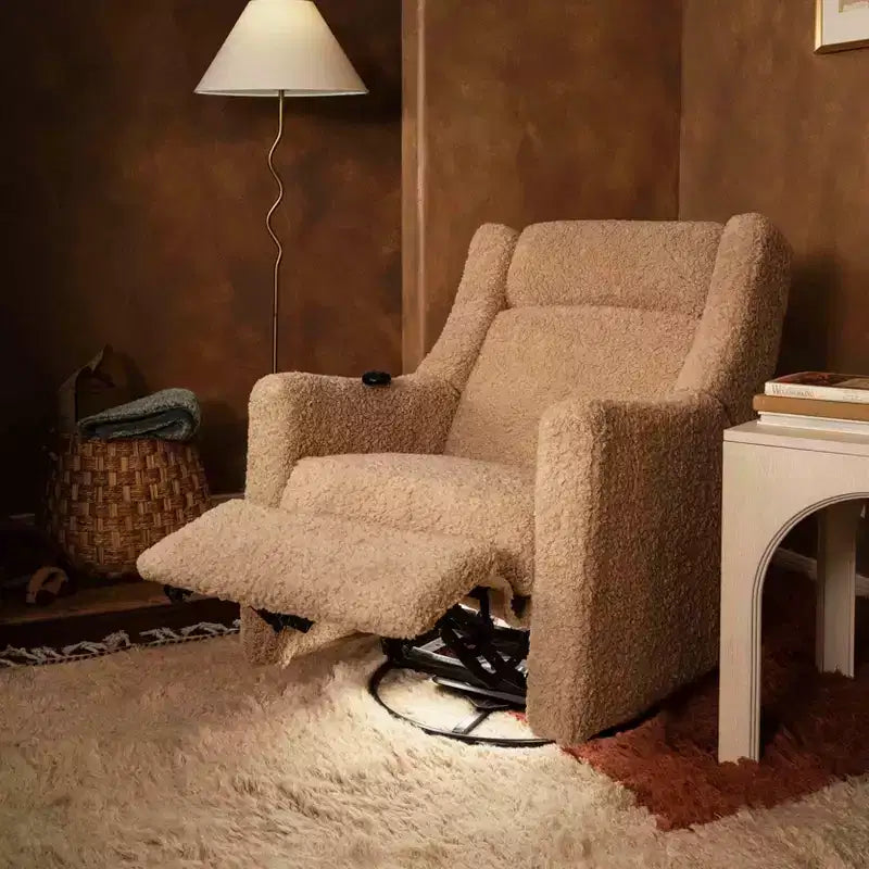 Babyletto Kiwi Deluxe Poltrona reclinabile elettrica e girevole con funzione dondolo, riscaldamento e massaggio