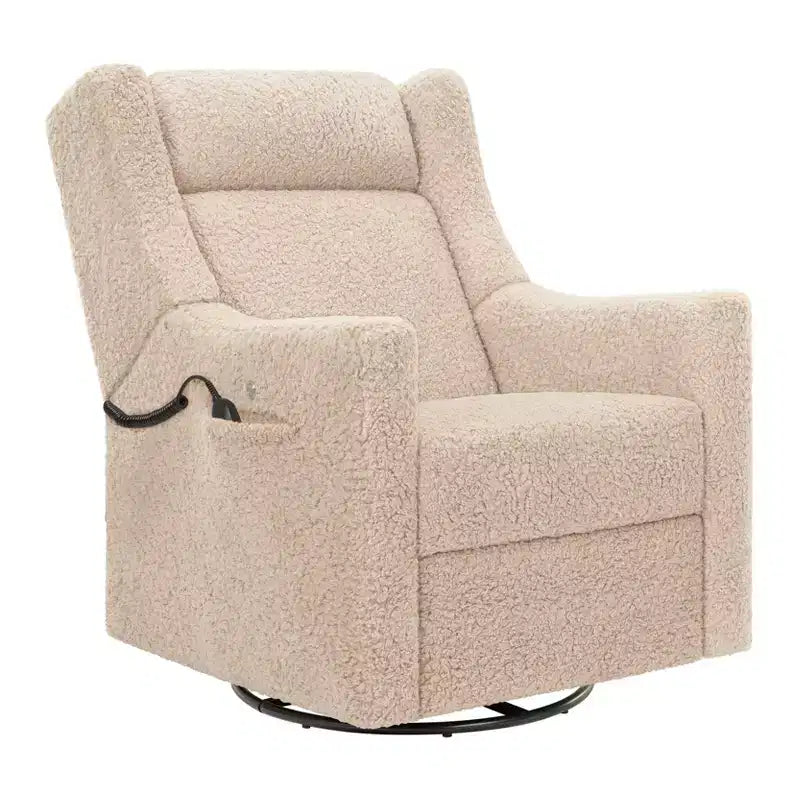 Babyletto Kiwi Deluxe Poltrona reclinabile elettrica e girevole con funzione dondolo, riscaldamento e massaggio