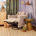Babyletto Kiwi Deluxe Poltrona reclinabile elettrica e girevole con funzione dondolo, riscaldamento e massaggio