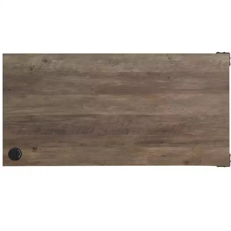 GDFStudio Pampas Scrivania a L con Porta Scorrevole a Fienile