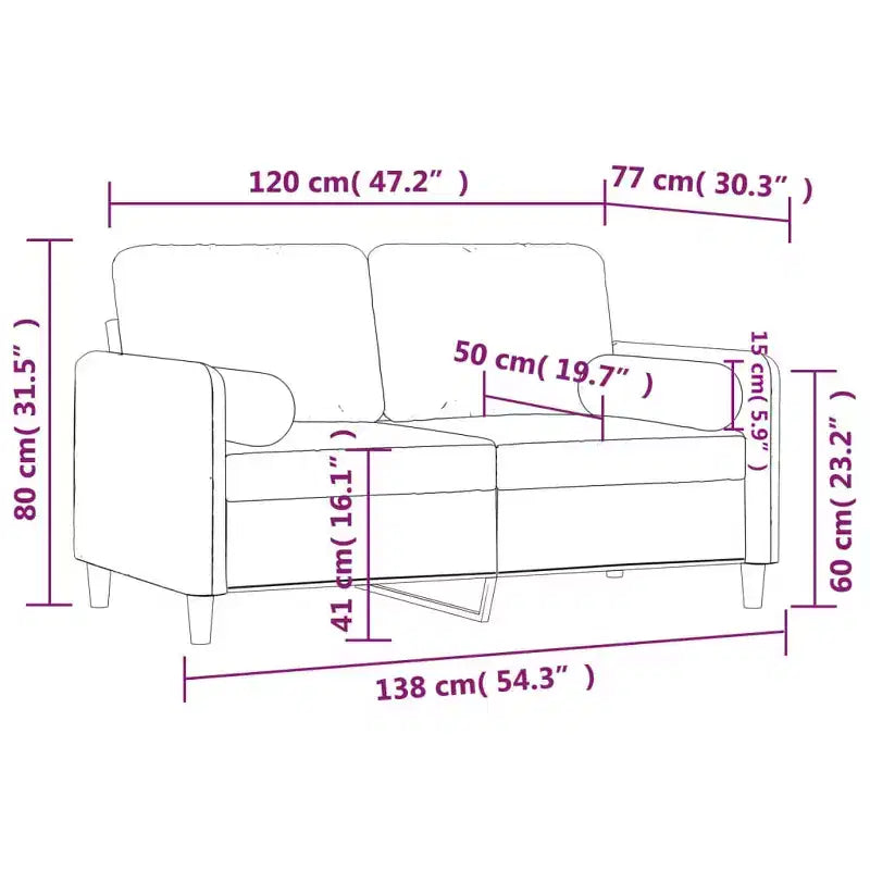 Divano 2 posti Velluto grigio scuro (100% poliestere), metallo, textilene