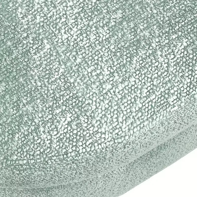 Panca portaoggetti ovale imbottita Homy Casa con coperchio sollevabile, ottomana in tessuto blu con gambe in legno