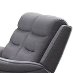 Divanetto reclinabile manuale Royal Hampton, braccioli a voluta, 102 cm, legno massello, grigio
