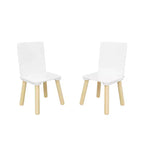 Set Tavolo e Sedie per Bambini Whisen 5 Pezzi, Tavolo in Legno per Bambini con 4 Sedie a Tema Animali dei Cartoni Animati