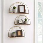 Set di 3 vasi moderni in ceramica con supporti in legno, design rotondo a coste, vasi decorativi rialzati per interni con supporto durevole