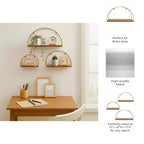 Set di 3 vasi moderni in ceramica con supporti in legno, design rotondo a coste, vasi decorativi rialzati per interni con supporto durevole