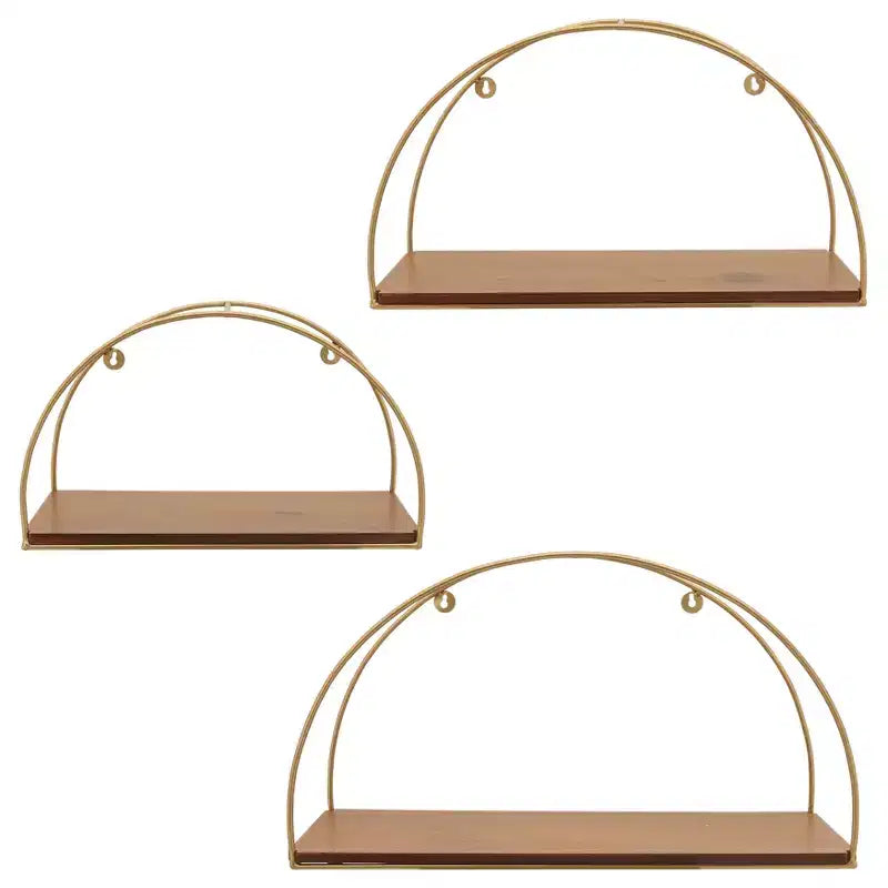 Set di 3 vasi moderni in ceramica con supporti in legno, design rotondo a coste, vasi decorativi rialzati per interni con supporto durevole
