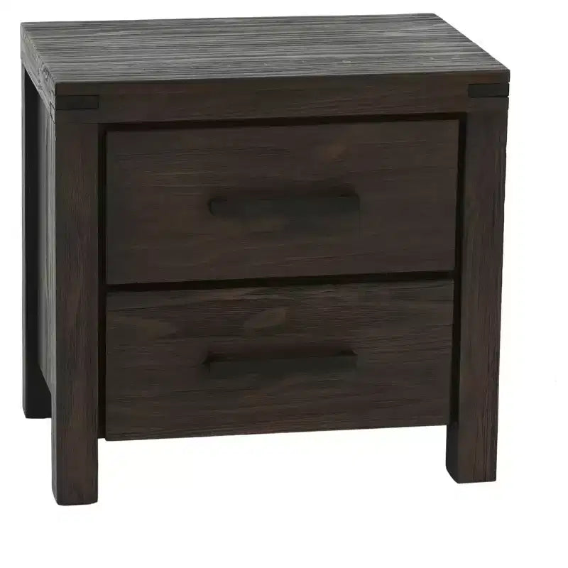 Arredamento camera da letto, comodino semplice, cassetti, comodino, legno massello